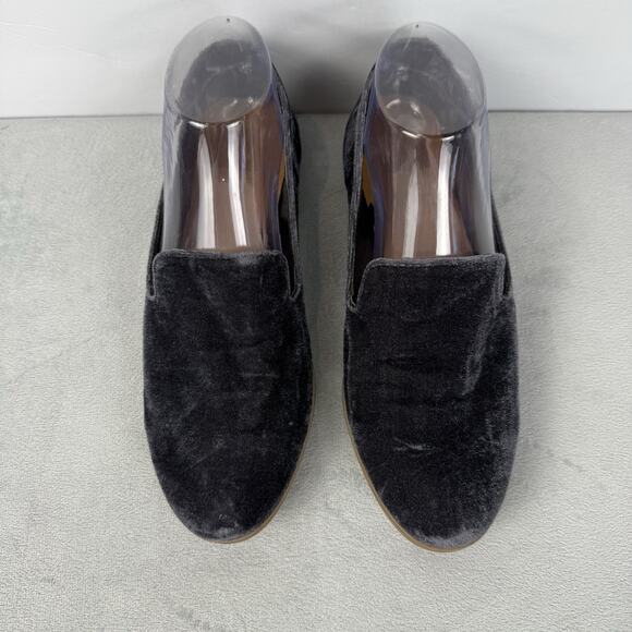 DV by Dolce Vita Womens 8 Purple Gray Slip On Velvet Loafers 096007318 Casual - Picture 3 of 10